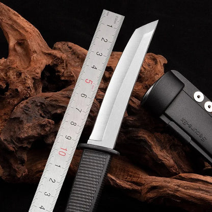 2PC Portable Outdoor EDC Survival Knife Set - Multi-Functional Stainless Steel Fruit and Table Knife with Sheath