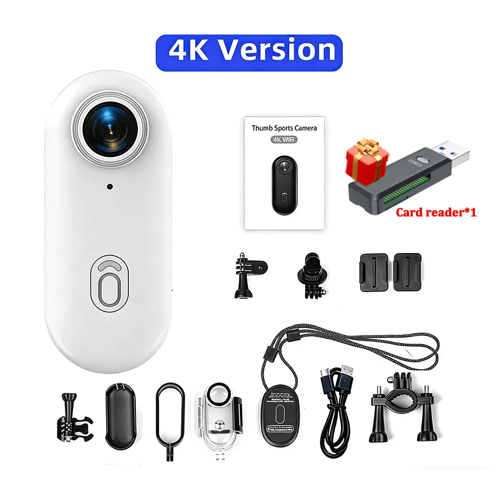 Mini 1080P/4K Magnetic POV Camera - Pocket Vlog Body Chest Recorder with WiFi, Waterproof Design for Sports, Cycling and Helmet Use