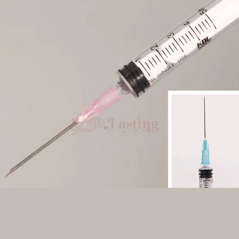 25pcs Disposable Sharp Needles (18G 25G 27G 30G 31G 32G 34G) - Sterile Stainless Steel for Hyaluronic Acid & Tattoo Use