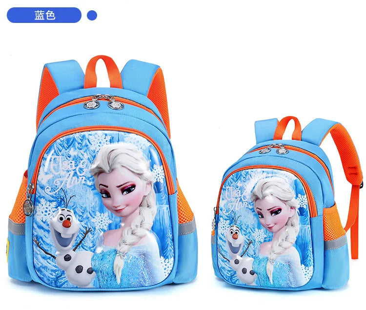 Disney Frozen Elsa Kindergarten Schoolbag - Cartoon Shoulder Bag & Backpack for Boys and Girls, Baby Children Handbag