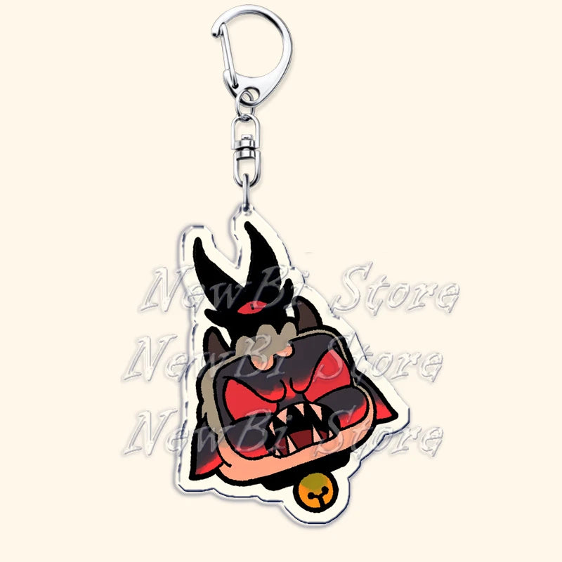 Funny Dark Video Game Sheep Keychain – Cute Lamb & Goat Bag Accessory Gamer Gift
