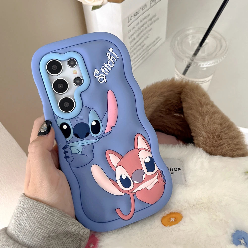 Stitch Soft Silicone Phone Case — Cartoon Cover for Samsung Galaxy A03S/A04E/A14-A16/A25-A36/A52-A56/S20-S25 Ultra & Plus