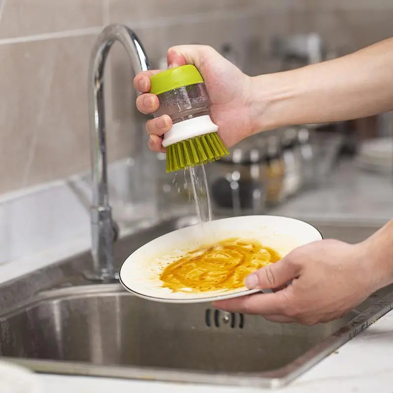 Efficient Kitchen Pot Brush: Non-Greasy, Descaling Dishwashing Tool for Easy Cleaning