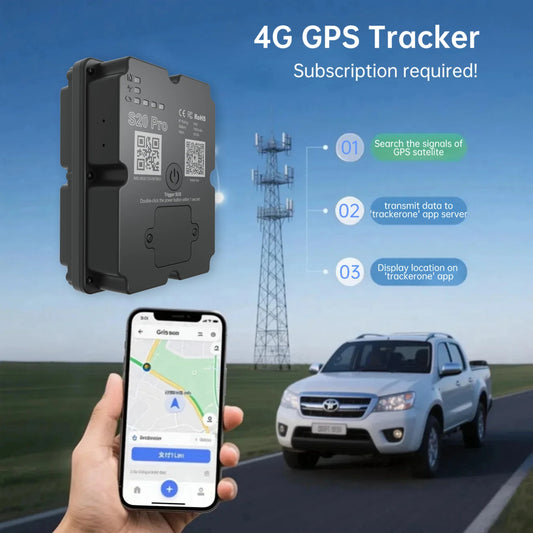 Hidden 4G GPS Tracker for Car, Truck & Motorcycle – 5M Accuracy Real-Time Tracking Device with Geo-Fencing & App Alerts