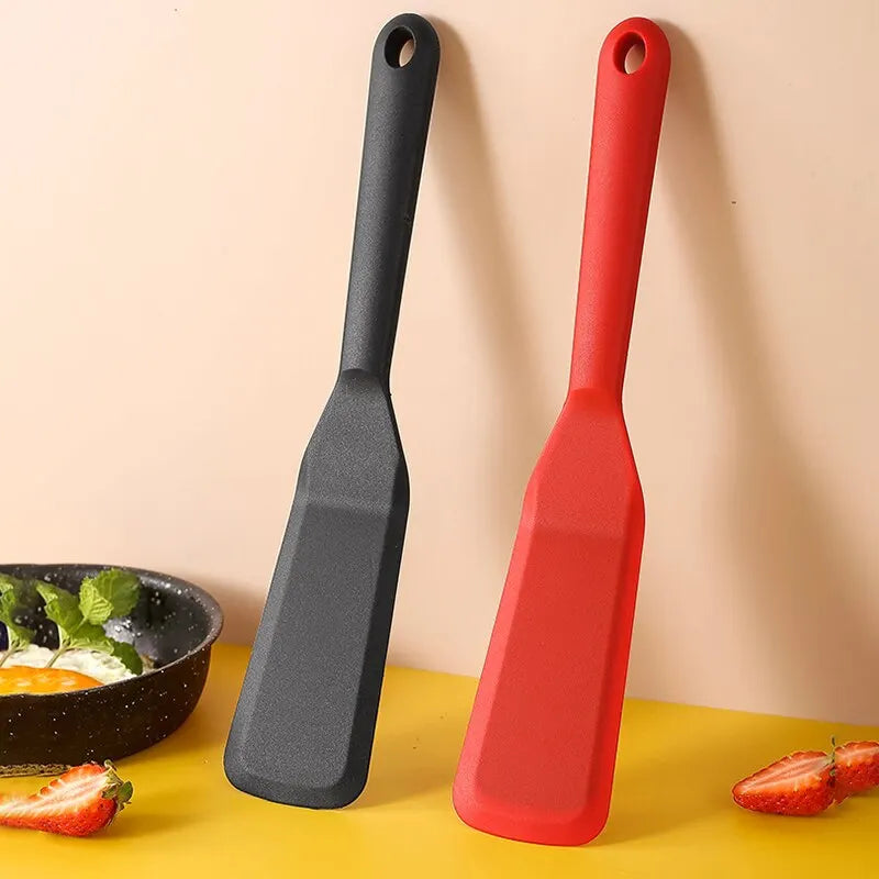 7-Color Silicone Frying Shovel – Non-Stick Pancake, Egg & Steak Spatula for Kitchen & Baking