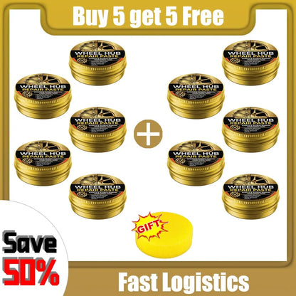 Universal Alloy Wheel Repair Kit - Scratch Remover, Repair Wax & Oxidation Paste Tools