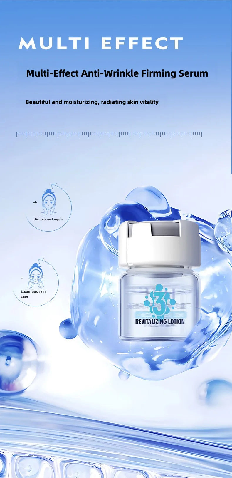 Triple Peptide Anti-Wrinkle Skincare Set – Firming, Lifting & Hydrating Face Kit for All Skin Types