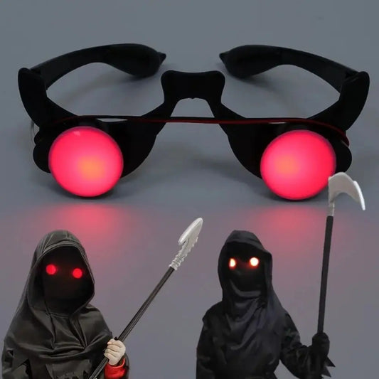 Halloween Red Eye Glasses Props – Funny Scary Glow-in-the-Dark Horror Party Cosplay Accessories