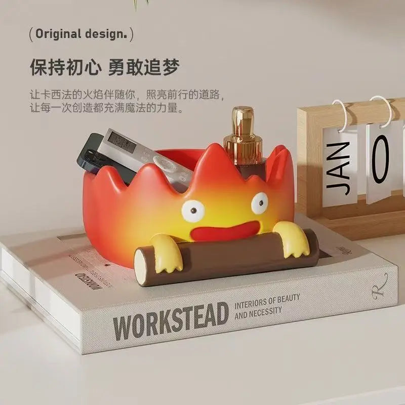 Casifa Resin Fireperson Tray – Creative Anime Key Holder & Decor for Indoor/Outdoor, Christmas & Halloween Gift