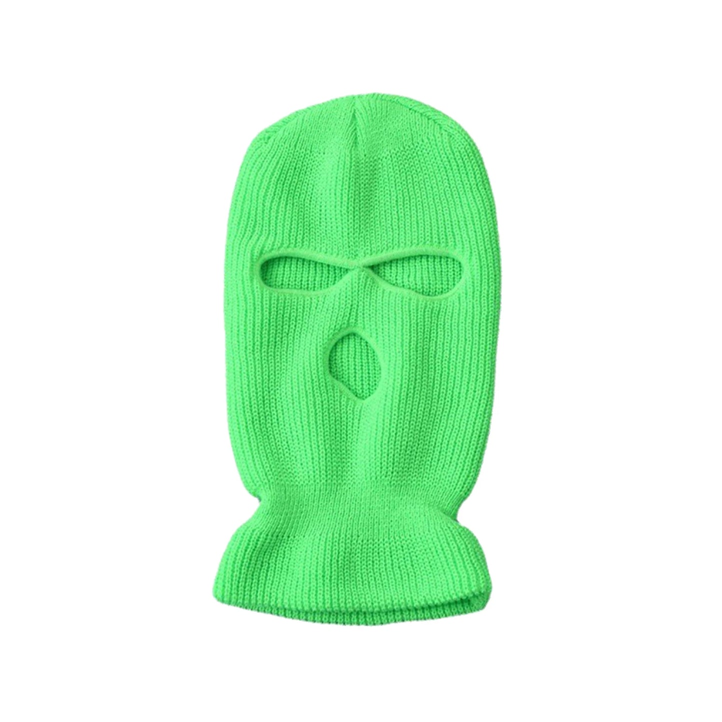 Motorcycle Windproof Full Face Knit Hat - Custom Ski Mask for Men, Warm Wool Balaclava with 3 Holes, Embroidered Winter Ski Mask