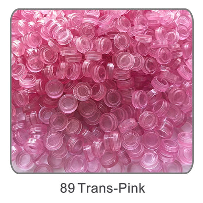 1000Pcs 1x1 Round Building Blocks Set - 52 Color DIY Creative Educational Bricks Compatible with 98138 Toy Kits for Kids