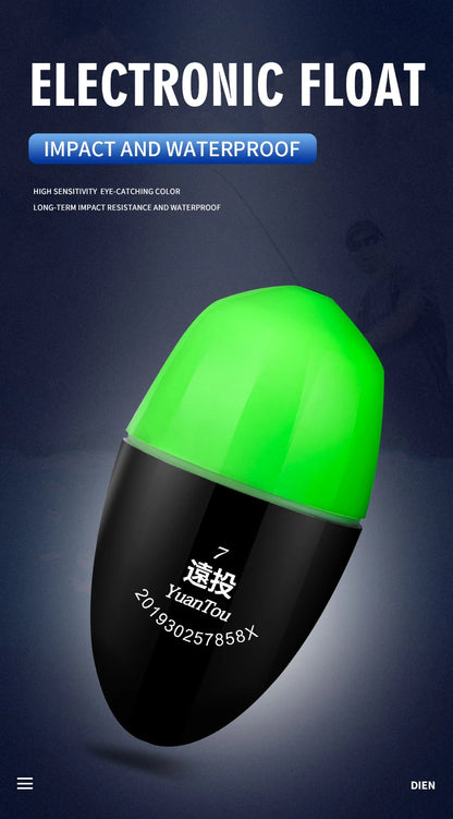 TAIYU Luminous Fishing Float Set – High Sensitivity Red & Green Adjustable Waterproof Electronic Bobbers