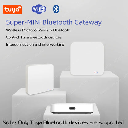 Tuya Bluetooth Gateway Hub - Smart Home Wireless Bridge for Automation, Remote Control via Smart Life APP, Alexa & Google Compatible