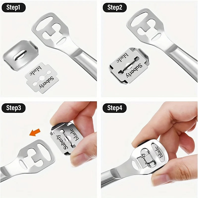 10/50PCS Callus Shaver Replacement Blades | Corn Plane Blades for Foot Care & Pedicure Tools