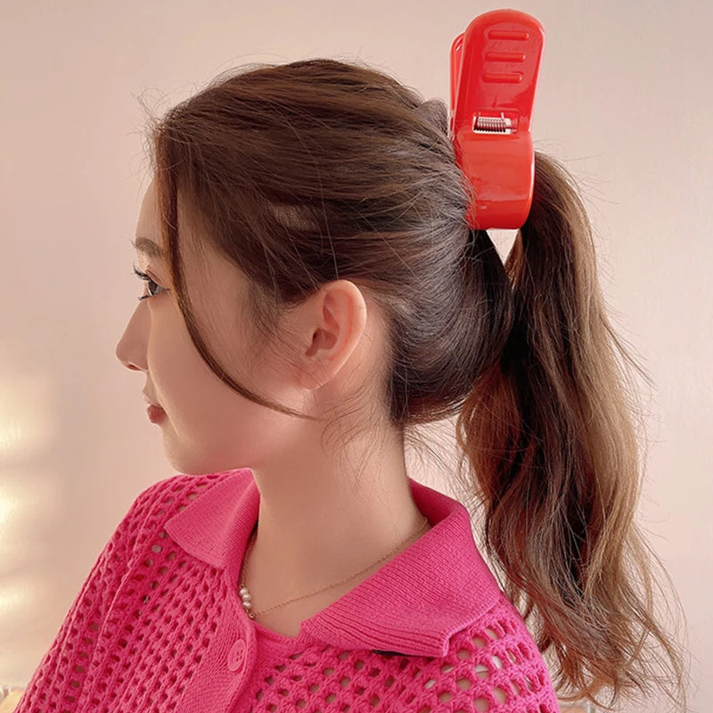 Colorful Arrietty Cosplay Shark Hair Clip - Cute Red Ponytail Hairpin for Adults and Kids, Korean Fashion Headwear Accessory Gift