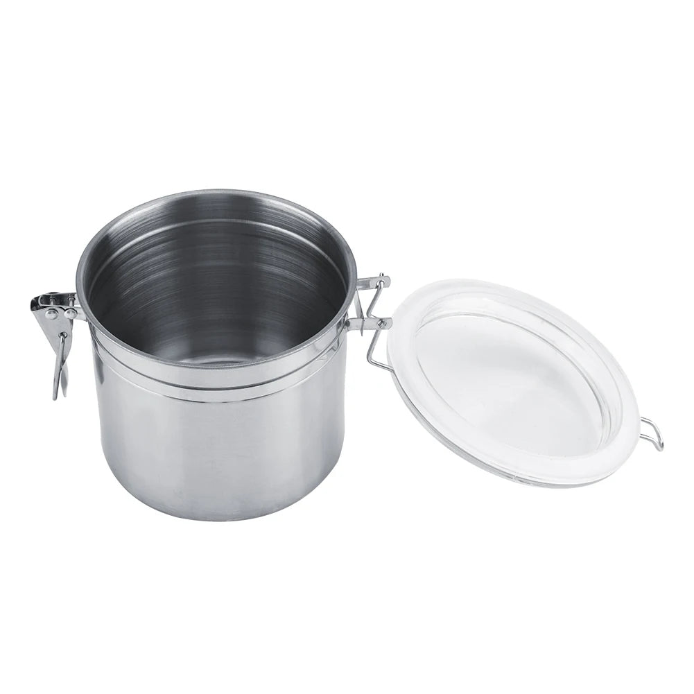 Stainless Steel Vacuum-Sealed Coffee Container – Beans Storage Jar for Home & Kitchen, 800-1800ml Options