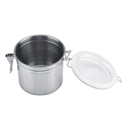 Stainless Steel Vacuum-Sealed Coffee Container – Beans Storage Jar for Home & Kitchen, 800-1800ml Options