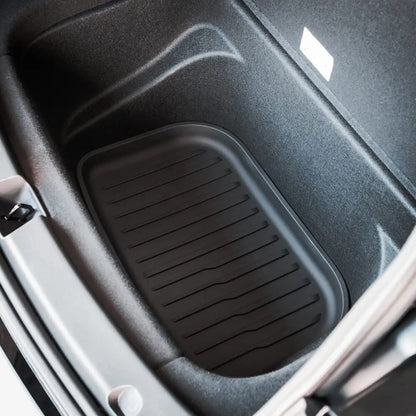 Tesla Model 3/Y Front & Rear Trunk Mats – Upgrade TPE Protective Cargo Liner & Storage Box Floor Pads