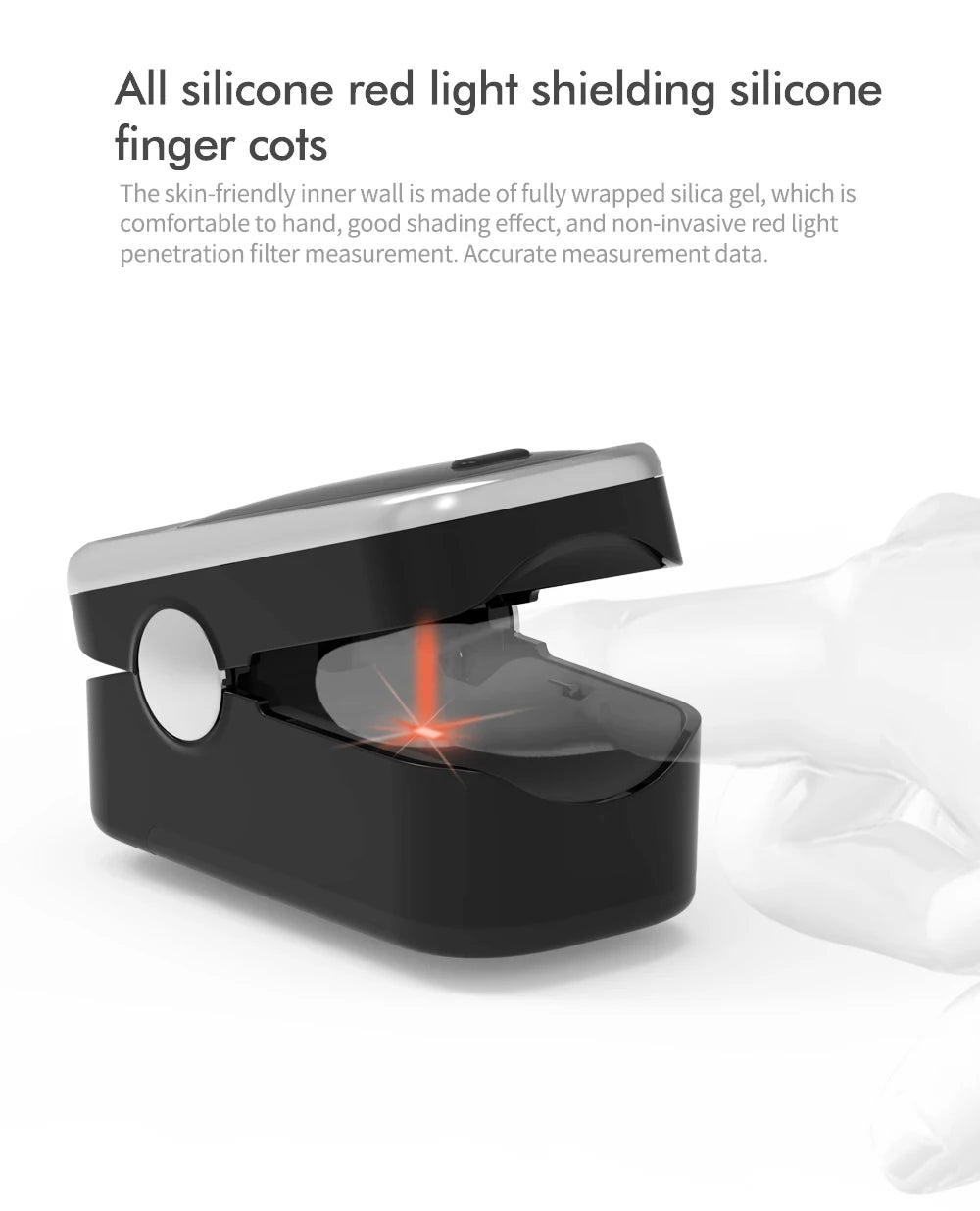 KIUZOU Finger Pulse Oximeter – SPO2, PR, PI, RR Blood Oxygen Saturation and Heart Rate Monitor with OLED Display
