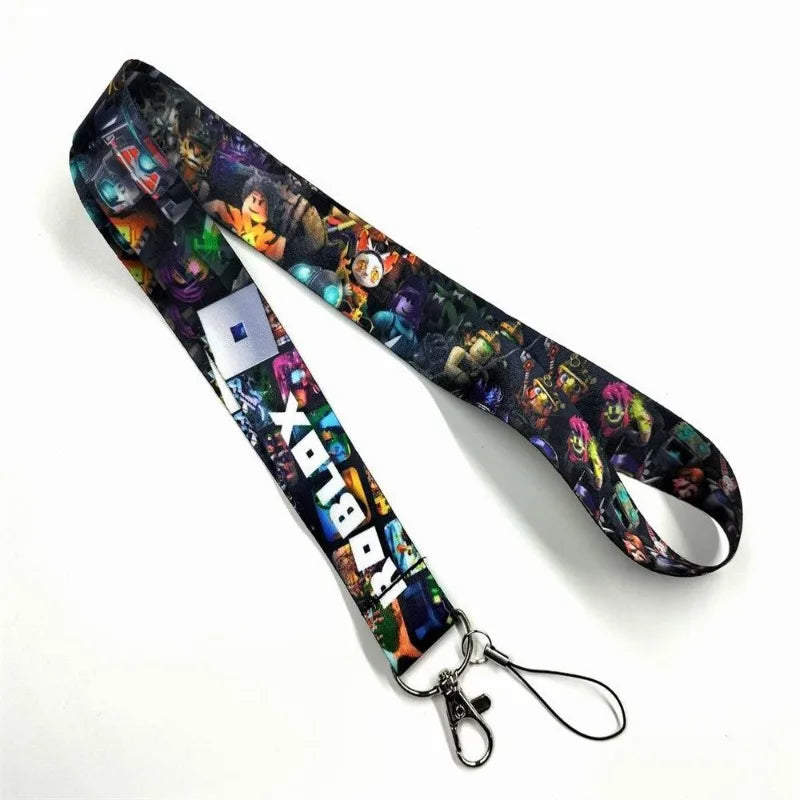 Roblox Mobile Phone Lanyard – Card Holder Key Accessory, Student Bus Card Anti-Loss Hard Shell Case, Decorative Item