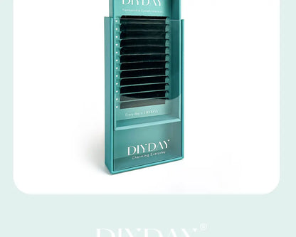 DIYDAY Flat Individual Lash Extensions – 0.15/0.20 Split Tips, Softer Ellipse Classic False Eyelashes Supplies