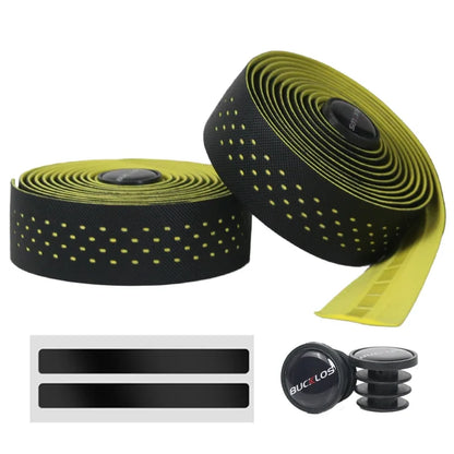 BUCKLOS Road Bike Handlebar Tape – Soft PU EVA Anti-Slip Shock-Absorbing Grip for Gravel and Cycling