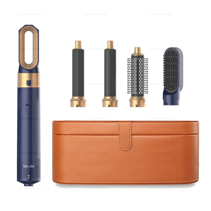 2024 New 5 in 1 Hair Dryer Hot Comb Set – Professional Curling Iron & Hair Straightener Styling Tool for Dyson Airwrap