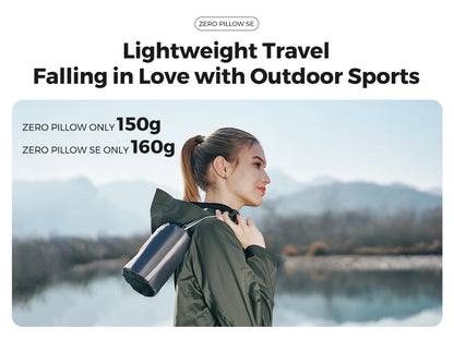 FLEXTAIL ZERO PILLOW SE - Inflatable Camping Pillow, Ergonomic Travel & Home Pillow, Lightweight & Washable