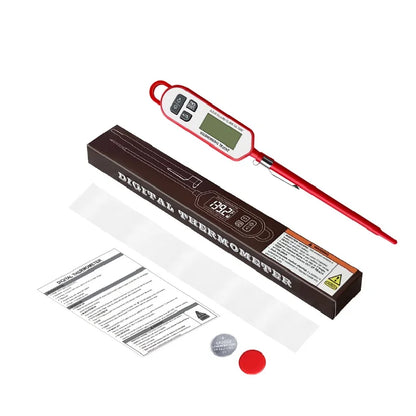 Professional Digital Meat Thermometer – Instant Read High Accuracy Waterproof Cooking Thermometer with Backlit Display for Grill, BBQ, Oven & Kitchen Use