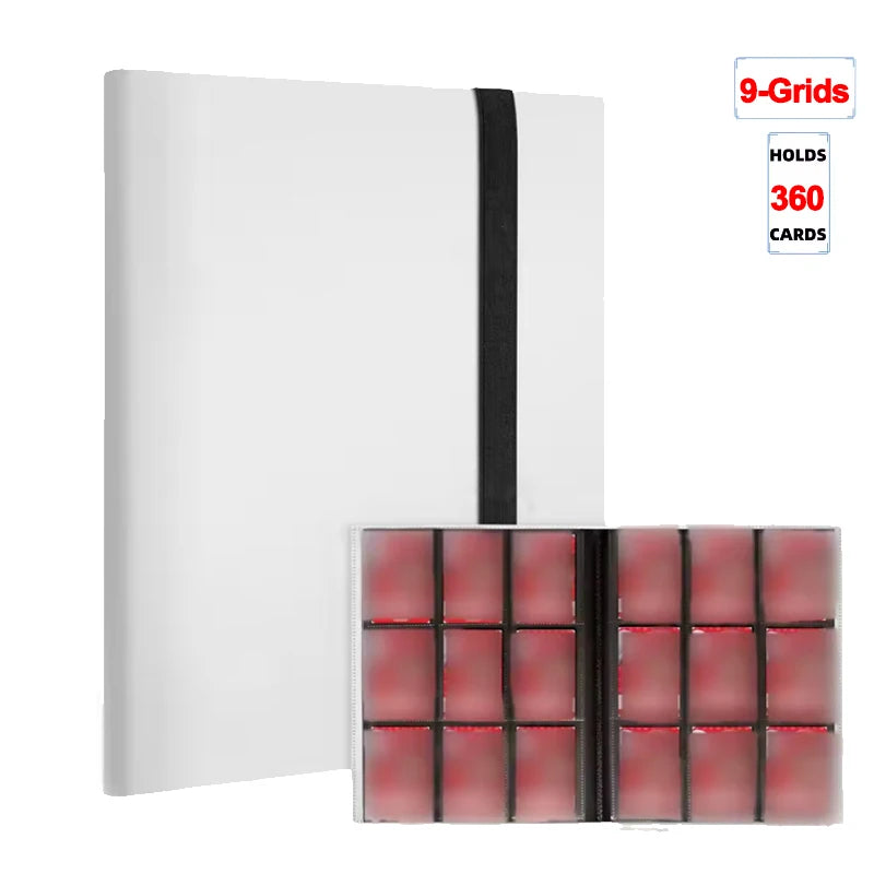 Trading Card Binder - 160/360/480 Capacity Side-Loading PP Card Holder Album for Gaming Cards