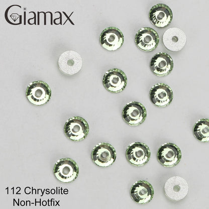 Giamax Purple Velvet Topaz Crystal Rhinestones - Flatback AB Sewing Stones for Garments, Clothes & Bags