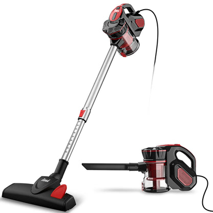 INSE I5 Corded Vacuum Cleaner – 18Kpa Powerful Suction, 600W Motor, Stick & Handheld for Home, Pet Hair & Hard Floors