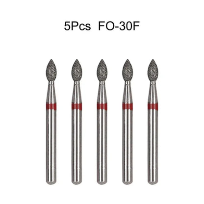 5pcs Dental Diamond Burs Drill FG 1.6mm – High-Speed Handpiece Burs for Polishing & Whitening