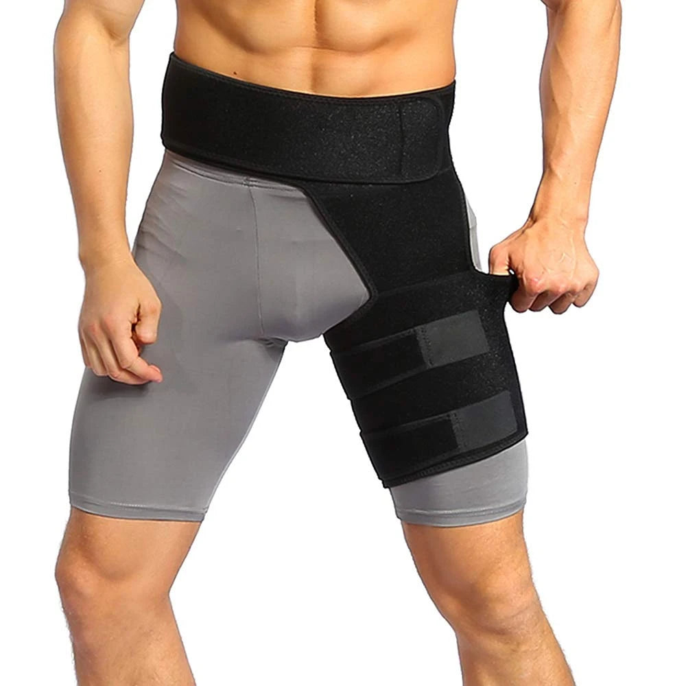 Professional Hip Brace – Thigh Compression Sleeve for Sciatica, Hamstring & Groin Pain Relief