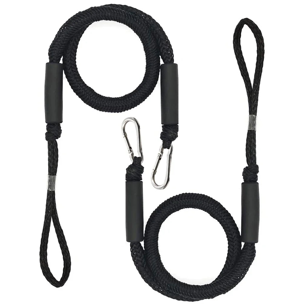 Boat Bungee Dock Lines — Kayak, Jet Ski & Power Boat Mooring Rope Accessories