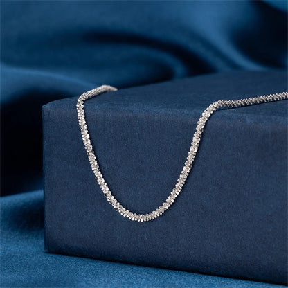 2PCS Shiny Silver Color Anklet for Women – Elegant Copper Beach Ankle Bracelet, Simple Sparkling Foot Jewelry
