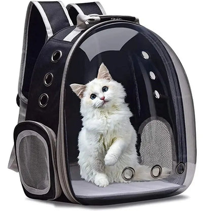 Transparent Capsule Bubble Cat Pet Carrier Backpack - Ideal for Small Animals, Puppies, Kitties, Birds - Breathable and Stylish Travel Pet Carrier