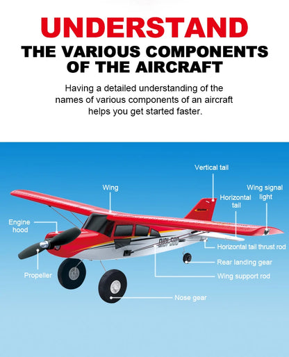 Qidi560 Moore M7 Off-Road RC Plane – 4CH Brushless Fixed-Wing Aircraft, EPP Foam, Remote Control Airplane Toy