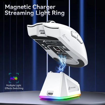 Attack Shark X11 Tri-Mode Wireless Gaming Mouse – 2.4GHz/Wired/Bluetooth PAW3311 22000DPI RGB PC Mouse 400IPS