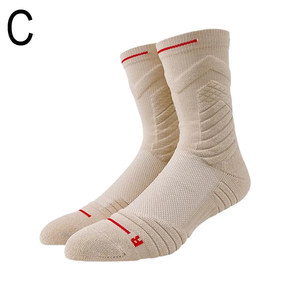 Bullfight 2.0 Men’s Basketball Socks - High-Top Thick Sports Socks for Running & Athletic Training