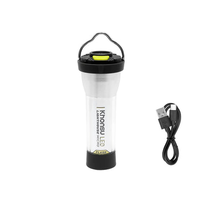 Portable Camping Lantern 3000mAh - Rechargeable Waterproof Outdoor Lighthouse Flashlight for Camping and Hiking