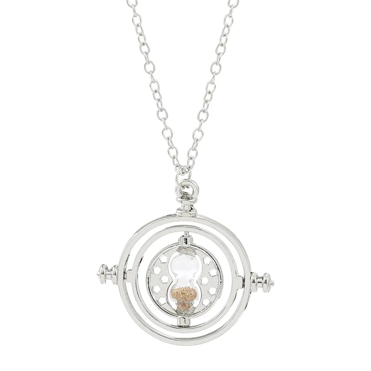 Harry Potter Golden Snitch Time-Turner Hourglass - 360° Rotatable Cosplay Pendant and Wizard Fan Gift