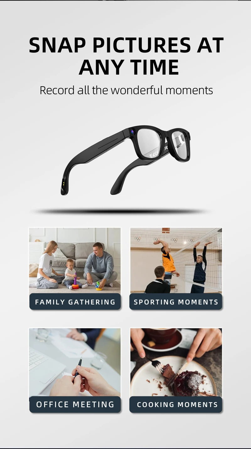 Xiaomi G300 800W Pixel Smart Glasses – AI HD Video Recording, Voice Calls, Translation, and Photochromic Lenses