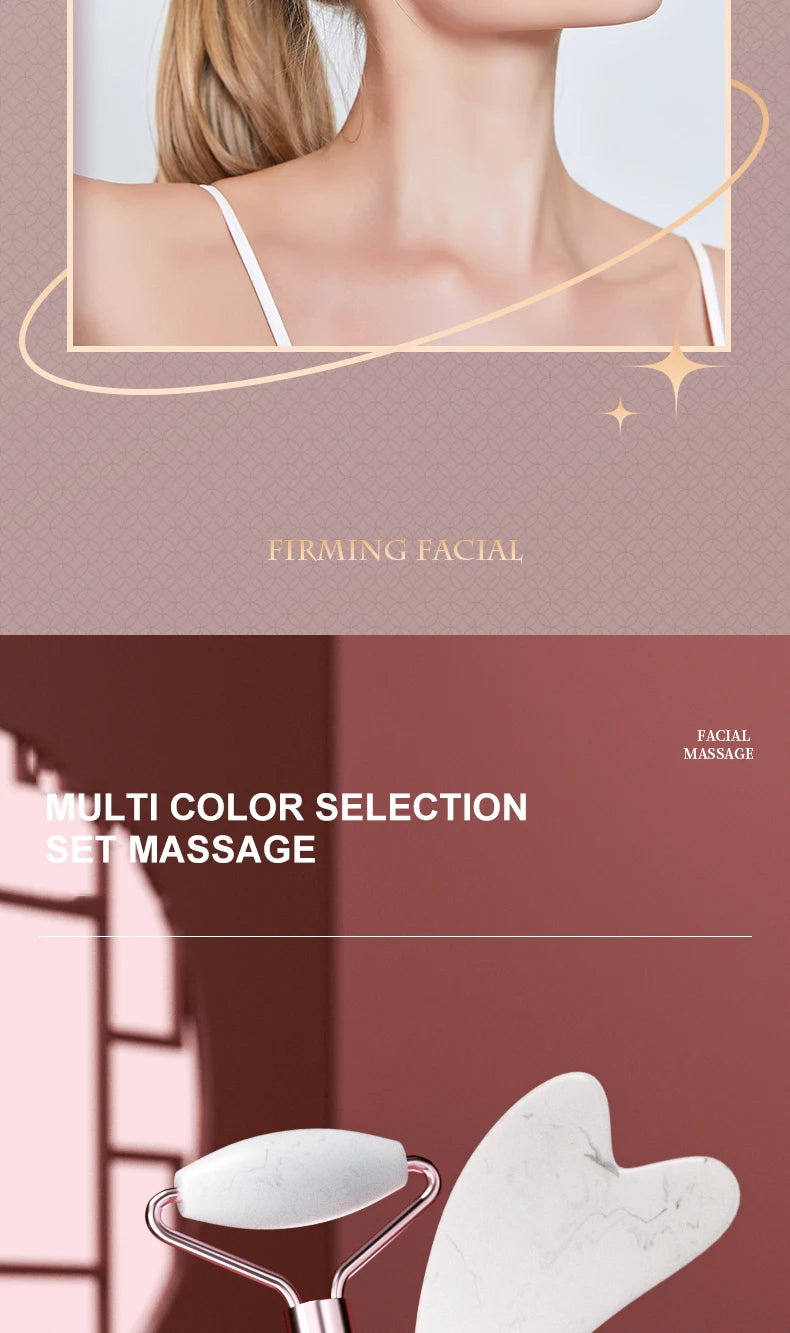 Facial Roller for Face, Neck, and Eyes – Resin Massage Instrument, Health Care Scraping Board for Muscle & Beauty Skincare