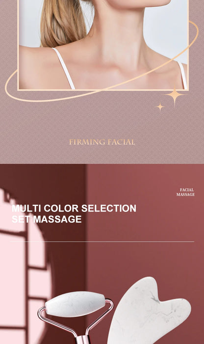 Facial Roller for Face, Neck, and Eyes – Resin Massage Instrument, Health Care Scraping Board for Muscle & Beauty Skincare