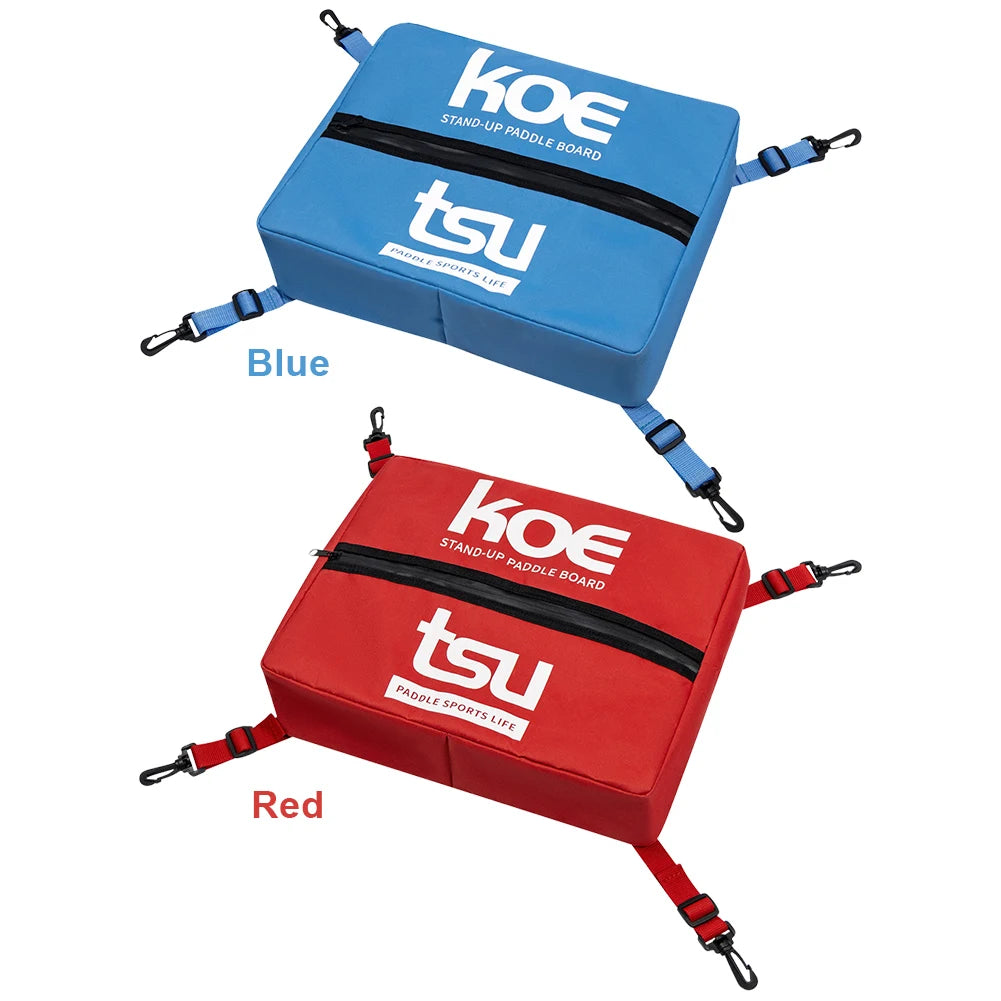KOETSU Adjustable Paddle Board Storage Bag — Sealed Zipper Deck Cooler & Food Storage for SUP