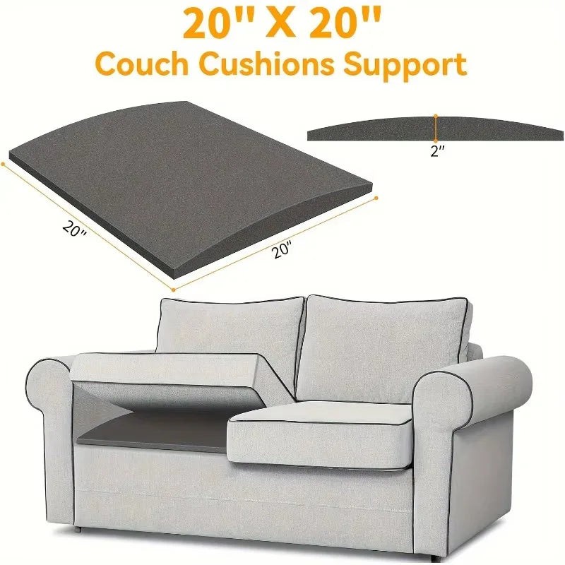 1/2/3pcs Sofa Support Cushion – High-Density Foam Under-Seat Repair Pad 50x50cm for Furniture Dimple Fix