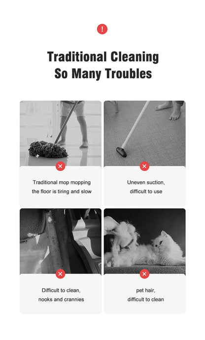 Handheld Rechargeable Vacuum Cleaner – Portable Wireless Dual-Purpose Car & Home Dust Catcher 10000PA