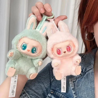 1:1 High-Quality Macaron 2nd The Monsters Labubu Sitting Party Vinyl Plush Blind Box Doll Gift