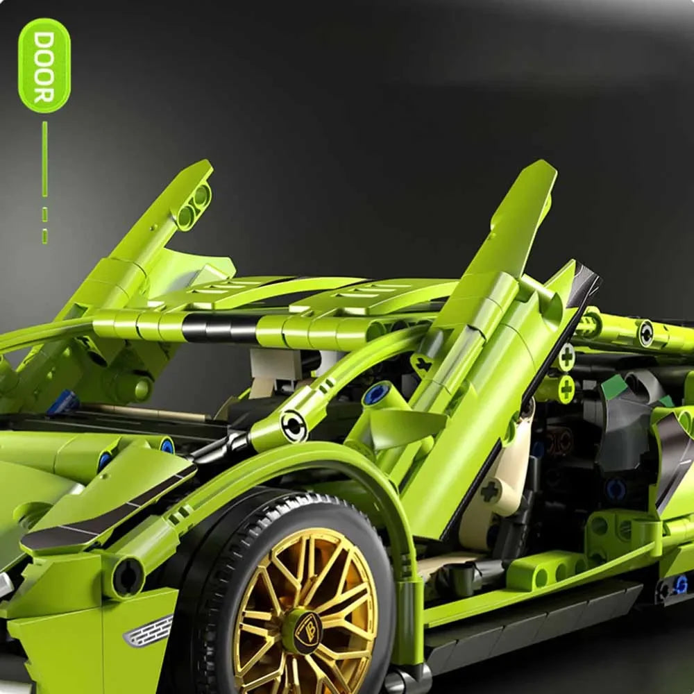 MOC Technical Car Roadster – Remote Control Super Speed Racing Sports Vehicle Building Blocks for Kids